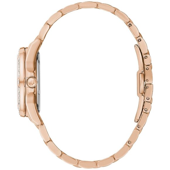 Bulova Women's Marine Star Quartz Date Indicator Rose Gold Watch - Picture 4 of 5
